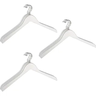 WENKO Kleiderbügel »Blanca« weiß-lackiertes Holz, 44 cm, weiß