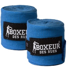 BOXEUR DES RUES - Blue Boxing Bandages, Unisex, Blue, U