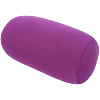 Fdit Runde Nackenrolle Mini Microbead Rückenkissenrolle Dekokissen Reisen Zuhause Schlaf Nackenstütze Komfortabel(lila)