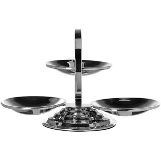 Fink Etagere »SERVO« aus Edelstahl, mit 3 Schälchen, Höhe ca. 31,5 cm, silberfarben