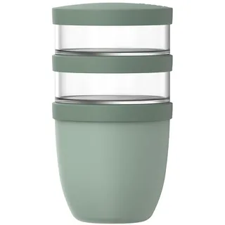 Mepal Ellipse Müslibecher 3-teilig nordic sage 0,5 l + 0,2 l + 0,2 l