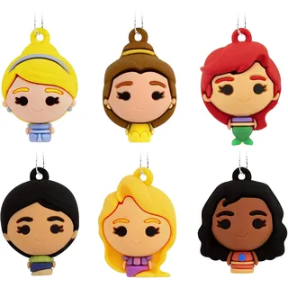 Hallmark Disney Princess 0002HCM6131 Miniatur-Weihnachtsschmuck aus Kunststoff, ca. 4,1 x 5,6 x 3,3 cm, 6 Stück