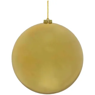 Weihnachtskugeln Christbaumkugeln XL aus Kunststoff gold, O20cm, 1 Stk.
