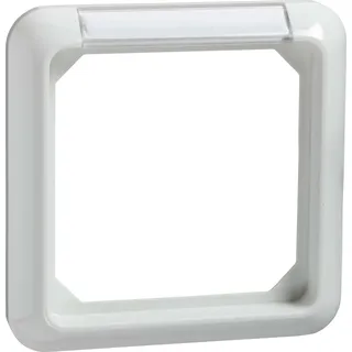 Elso 224114 Rahmen 1-fach mit Schriftfeld FASHION Thermo reinweiß