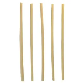 Papstar PURE 150 mm, natur, Strohhalm, Grün