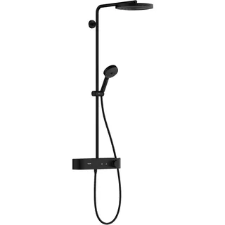 Hansgrohe Pulsify S Showerpipe 260 1 Strahlart mit ShowerTablet Select 400 Schwarz Matt 24221670