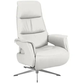 Welnova Relaxsessel , Weiß , Leder , Echtleder , Spaltleder , 74x108x86 cm , Fußauswahl, Lederauswahl, Stoffauswahl, erweiterbar (Typenauswahl), Relaxfunktion , Wohnzimmer, Sessel, Ledersessel