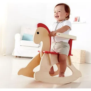 Hape Schaukelpferd Holz verstellbar Baby Kleinkind Schaukeltier