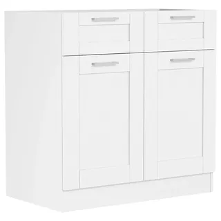 VCM Unterschrank Küchenschrank 80 cm Unterschrank Schublade Colura 60 x 46 x 0 cm Weiß