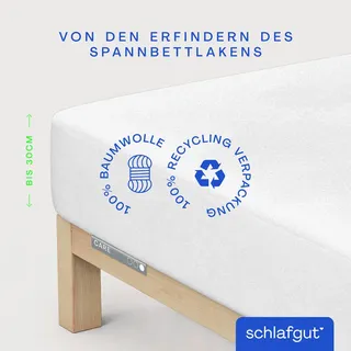 Schlafgut Matratzenauflage , Weiß , Textil , 200x200 cm , Hohenstein, AZO-frei, Handmade in Germany, Oeko-Tex® Made IN Green , Nässeschutz, alternative Größen erhältlich , Schlafzimmer, Matratzen, Matratzenschoner & Matratzenzubehör