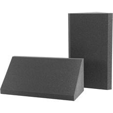 AcousPanel Bass Trap Absorber Studio Pro 2 Stücke von 59x37x26cm Anthrazitgrau Unkomprimiert