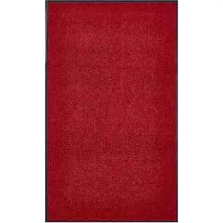 andiamo Premium-Fußmatte Wash & Clean - langlebige Schmutzfangmatte Hauseingang - als Fußmatte innen oder als Fußabtreter im überdachten Außenbereich - saugstarker Fußabstreifer 40 x 60 cm Rot