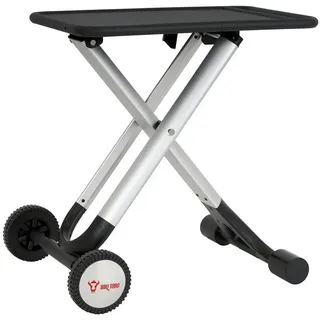 BBQ-Toro Beistelltisch Klapptisch Aluminium/Kunststoff schwarz