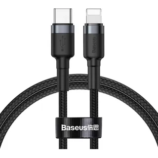 Baseus Cafule Cable Type-C to iP PD 18W 1m Gray+Black