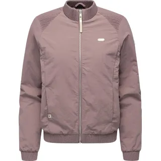 Bomberjacke RAGWEAR "Bomberjacke Chenna Summer YOUMODO", Damen, Gr. XXL, lila (mauve), Obermaterial: 100% Nylon NY.  Obermaterial: Futter: 100% Polyester PES. 100% Polyester PES., lässig geschnitten hüftlang, hoch geschlossener Ausschnitt, Rippbündchen, Jacken Bomberjacke, Wasserabweisende leichte Übergangsjacke