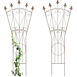 Relaxdays Rankgitter 54 x 145 cm Braun