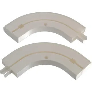 Liedeco Rundbogen 1 läufig-läufig Fixmaß weiß, weiß