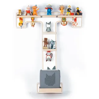 BOARTI Kinderregal BOARTI Buchstabe T 45 cm Holz weiß