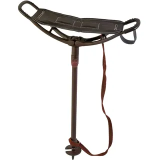 JANUEL Sitzrute Teleskopbeine Braun