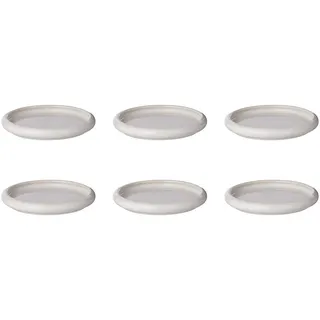 Butlers Teller 6er-Set Boogy 12 cm , Creme , Keramik , 12x2x12 cm , Geschirr, Teller