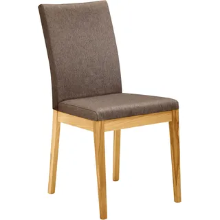 massivline & more Esszimmerstuhl Lorenzo Polyester braun 2er Set