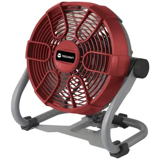 TOOLCRAFT TAWB-200 Akku-Ventilator 26W (Ø x H) 275mm x 350mm Rot, Grau, Schwarz