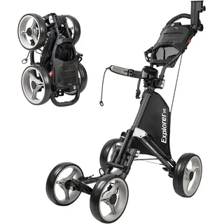 CaddyTek Explorer V8-Dunkelgrau Golf Push Cart, Einheitsgröße