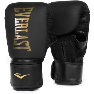 EVERLAST Cardio Elite Boxhandschuhe (S/M) Gold/Schwarz, für Sandsack, Pratzen & Speed, offener Daumen, Wickelverschluss, doppelte Schaumstoffpolsterung – Original Everlast