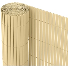 Bild von Ribelli® PVC Sichtschutzmatte Sichtschutzzaun Sichtschutz Zaun Balkon Windschutz (80 x 300 cm, Bambus)