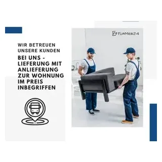 FURMEB24 - 140 x 200 cm - NOE - Polsterbett mit Lattenrost und Holzrahmen - Doppelbett mit hohem Kopfteil - Ohne Matratze - Creme