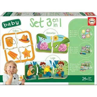 Educa Lernspielzeug Baby Set 3 in 1 - Kleinkind Puzzle Spiel