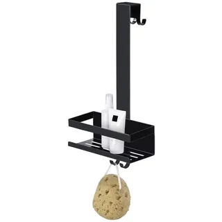 Wenko Duschcaddy Mod. Bribano Uno Schwarz rostfrei für Duschkabinen Türen 23 x 44,5 x 18 cm matt