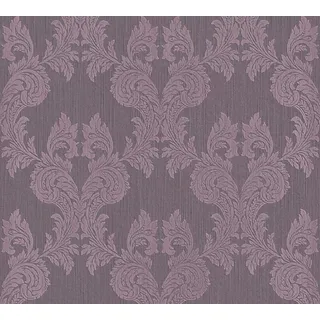 A.S. Création Architects Paper Textiltapete Tessuto Tapete mit Ornamenten barock 10,05 m x 0,53 m lila Made in Germany 956305 95630-5