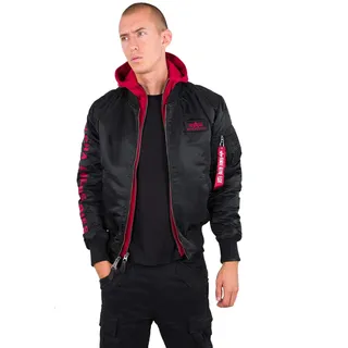 Alpha Industries MA-1 D-Tec SE Jacke Black/Red 3XL 