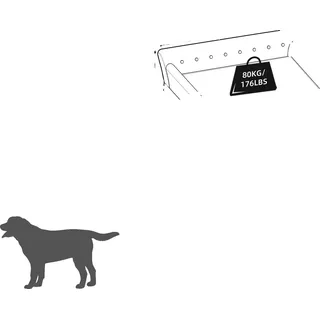 Hundebett Sofa, s Design, Geräumiger Komfort, Grau L Größe - Grau