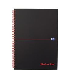 Bild Collegeblock Black 'n Red A4 kariert