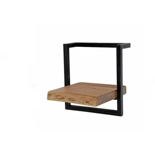 Kawola Wandregal Ergea Holz Akazie , Naturfarben , Quadratisch , 30x30x25 cm , Wohnzimmer, Regale, Wandregale