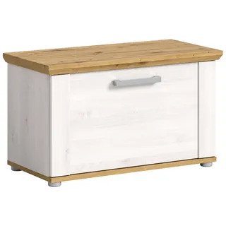 xonox.home Schuhbank 80 x 47 x 37 cm Lärche/Eiche / mehrfarbig