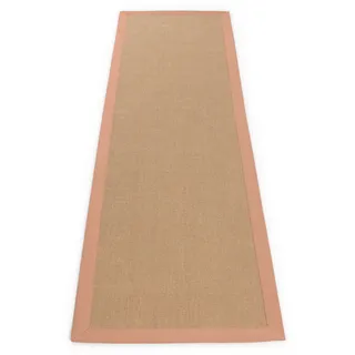 carpetfine Sisal Sisalteppich 70 x 200 cm Orange