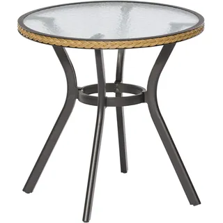 Merxx Ravenna Gartentisch Ø 70 x 73 cm Beige/Grau