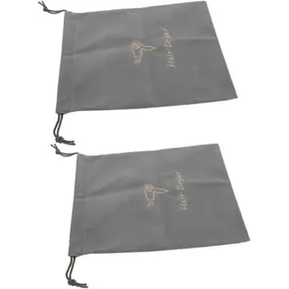 Healvian 2 PCs. Schmuckstaderbeutel, tragbarer Haartrockner -Koffer, mit einer Schnur, großer Reise, Organizer für die Brieftasche