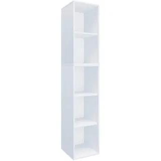 VCM Lona Aktenregal 35,3 x 37 x 183 cm weiß