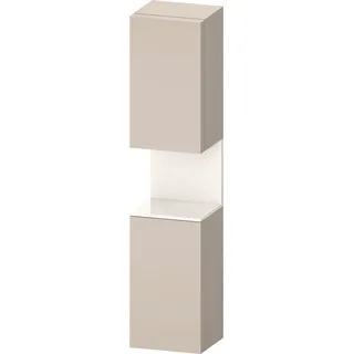 Duravit Collection One Hochschrank, Türanschlag links, 400x360x1760mm, Nische Weiß hochglänzend, QA1346L22910000, Farbe: Taupe Matt