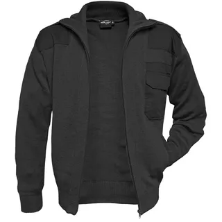 Mil-Tec Strickjacke MT-Plus schwarz, Größe 50