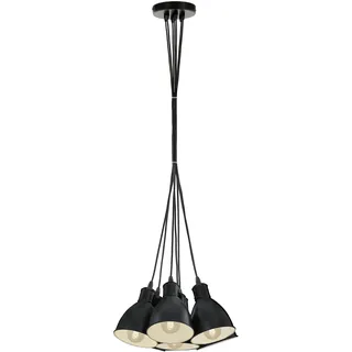 EGLO Priddy 7-flg. 39 cm rund schwarz, weiß