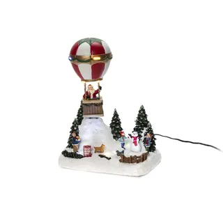 Konstsmide LED Szenerie Ballon Musik 10 LED Batterie und Trafo - Rot, Weiß