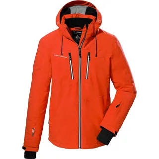 KILLTEC Herren Skijacke/Funktionsjacke mit abzippbarer Kapuze und Schneefang KSW 44 MN SKI JCKT, dunkelorange, 3XL,