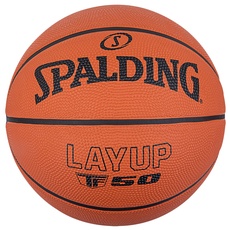 Spalding - TF-50 - Klassische Farbe - Basketball - Größe 5 - Basketball - Anfängerball - Material: Gummi - Outdoor - Anti-Rutsch - Hervorragender Grip - Sehr widerstandsfähig - Nicht aufgeblasen