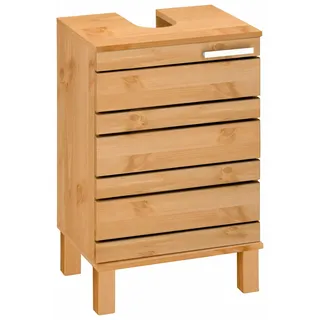 Home affaire Waschbeckenunterschrank »JOSIE« Breite 40 cm, aus Massivholz, Metallgriff, 1 Tür, beige
