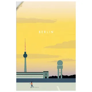 Artland Wandbild "Berlin" 1 Stk. tlg. als Alubild, Leinwandbild, Poster, Wandaufkleber in verschied. Größen, farbe bild(er): gelb